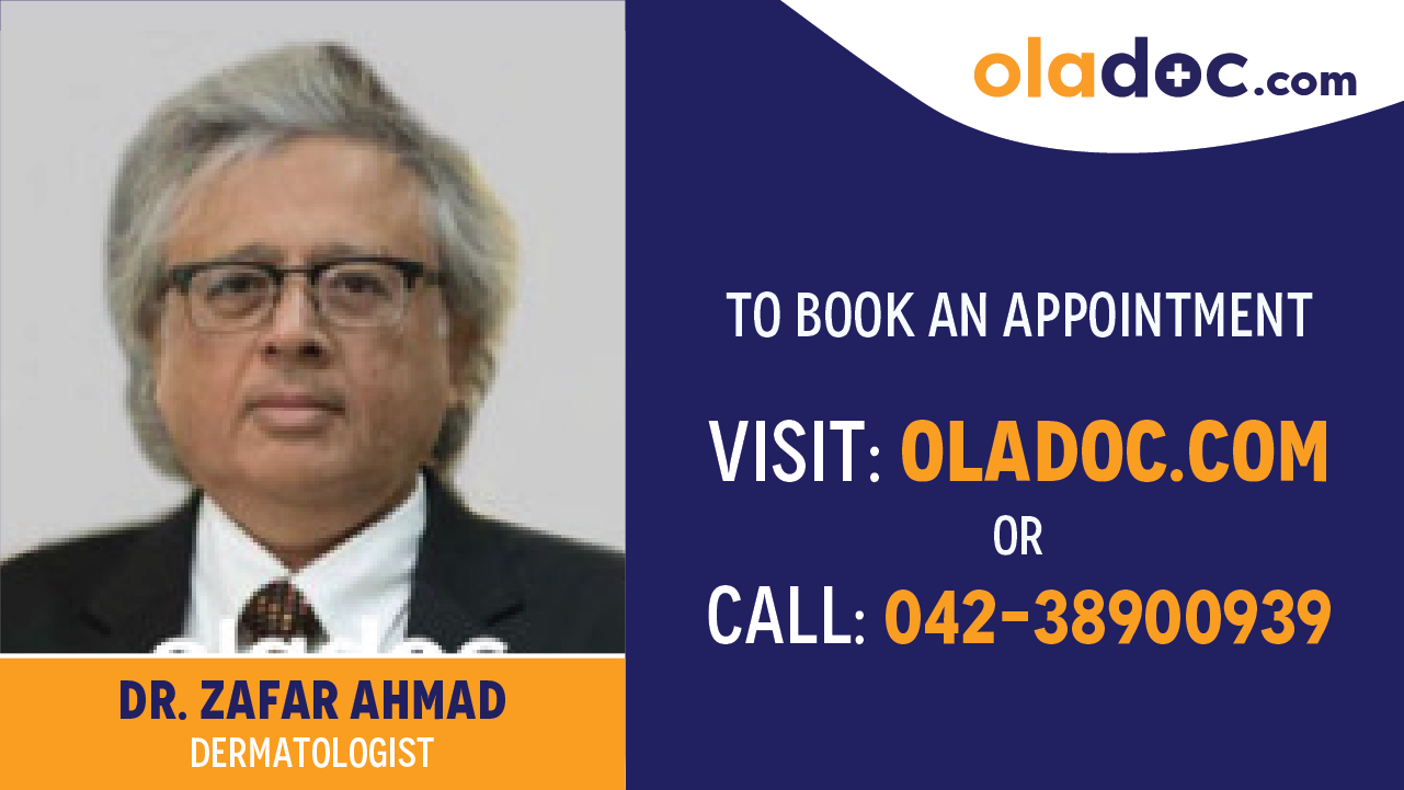 Book appointment with Dr. Zafar Ahmad-best dermatologist in Karachi